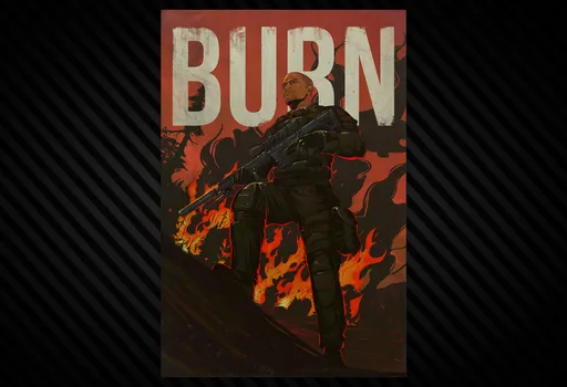 Плакат Burn