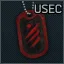 Армейский жетон с отметками USEC (Красный)