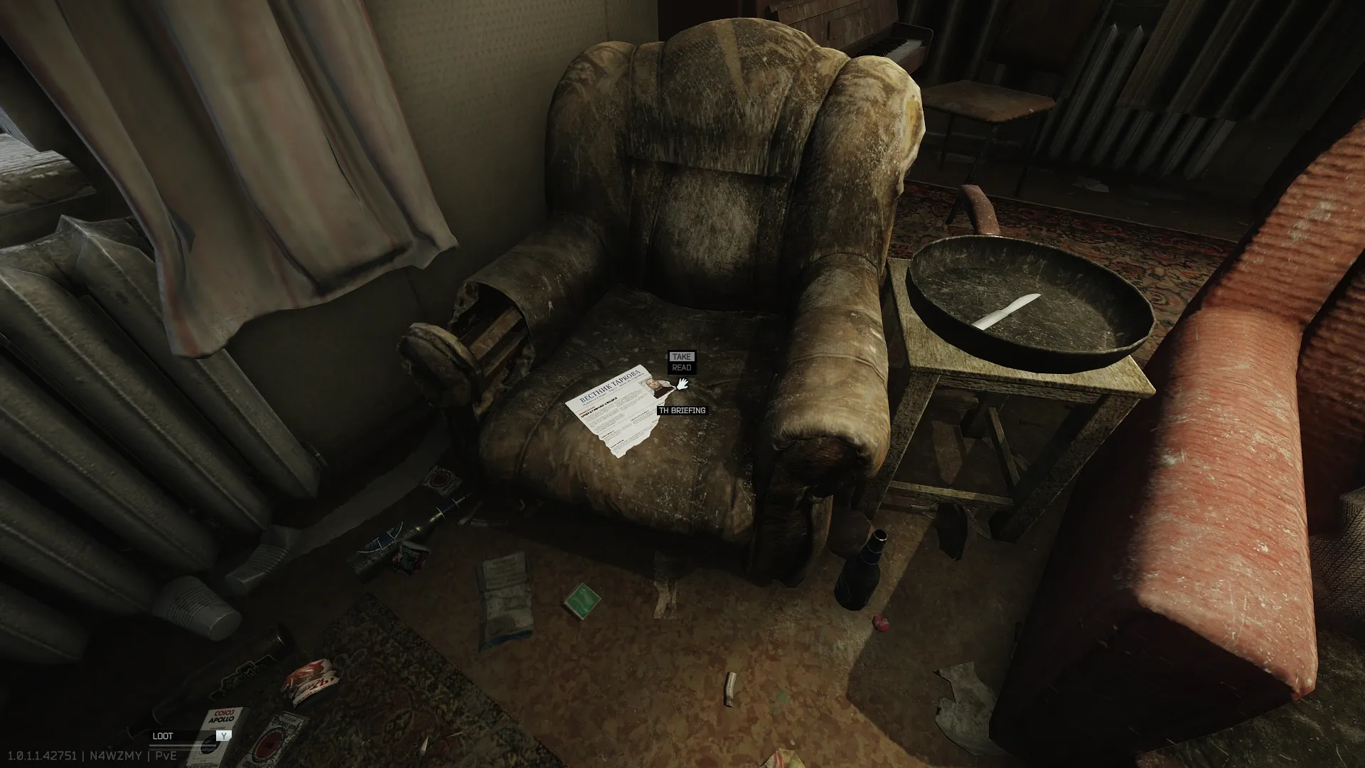 Сводка Tarkov Herald: на кресле