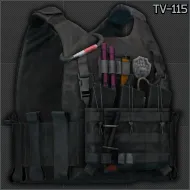 TV-115 Vest Wartech TV115 Black Standard TV-115 Vest Wartech TV115 Black Standard