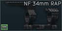 Крепление 34мм Nightforce "Magmount" с планкой "Ruggedized Accessory Platform" для оптики