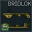 Крепление Strike Industries "Gridlok" со складной мушкой для AR-15 (Желтое)