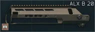 Цевье BLK LBL "ALX Bipod 20" для MDR (FDE)